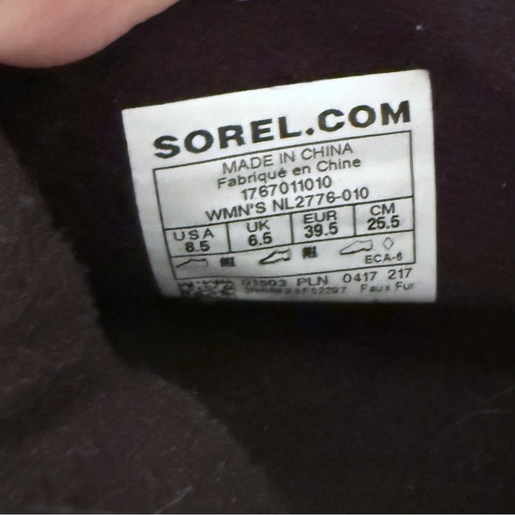 Sorel Women's Whitney II Short Lace Waterproof Faux Fur Lined Boots SZ 8.5 - Picture 11 of 11